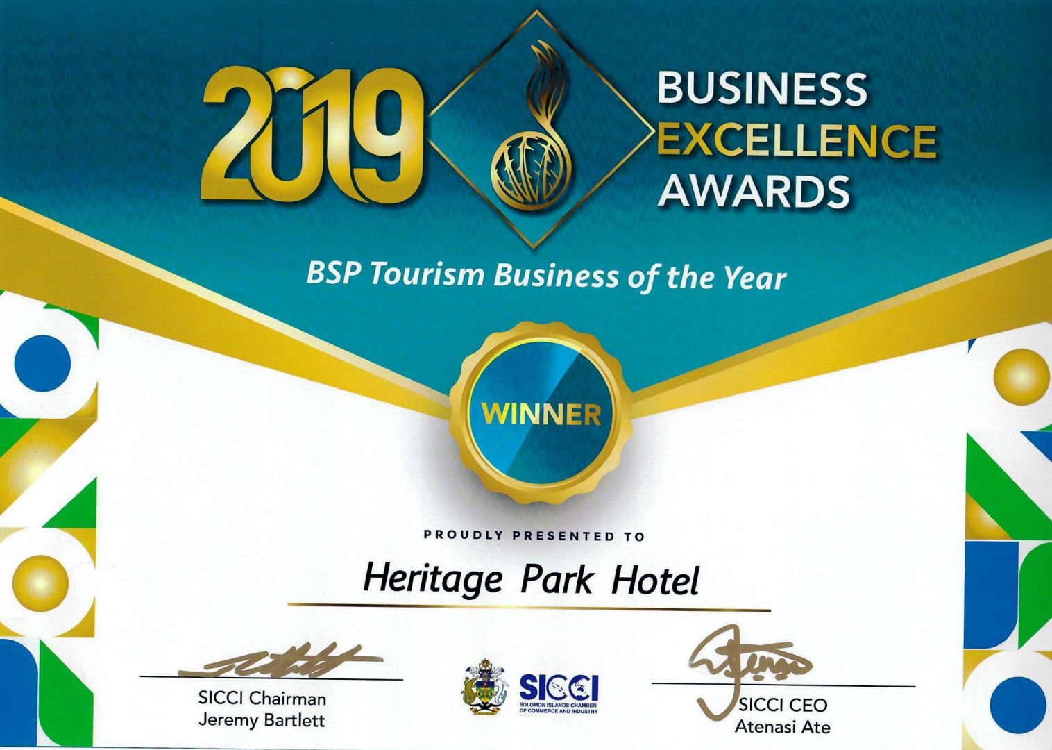 Business Excellence Awards 2019